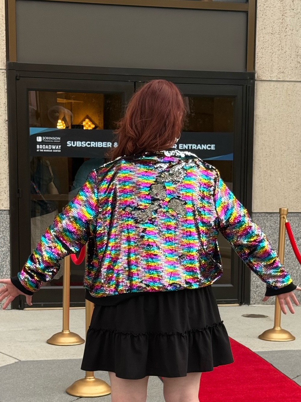 ✨ Multicolor Sequin Bomber Jacket Stevie Y2K Pride Concert Rave Women’s Size XXL - Picture 5 of 15